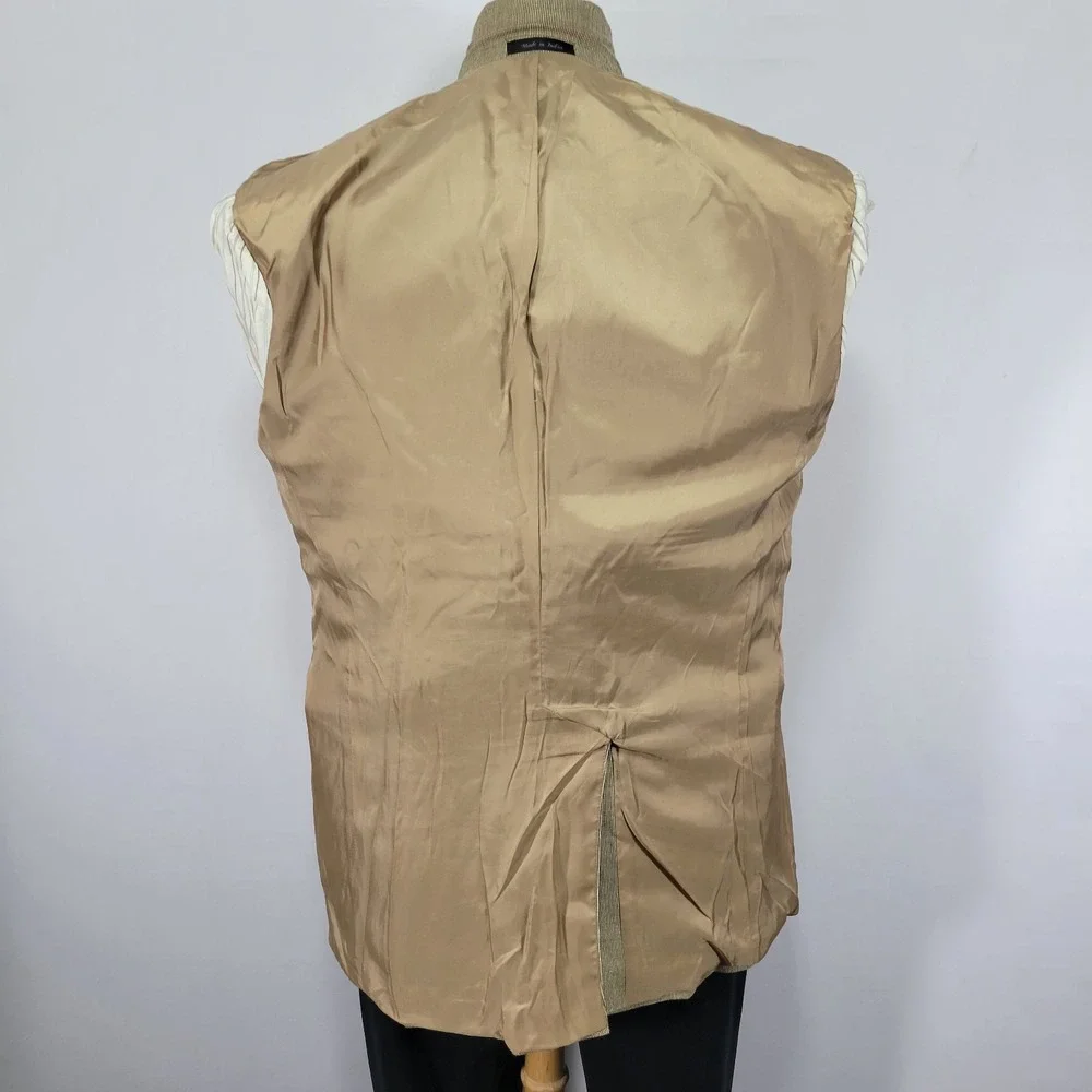 Lauren Ralph Lauren Men's Sport Coat Blazer Two Button‎ Beige Silk Wool Size 40L - Picture 12 of 14